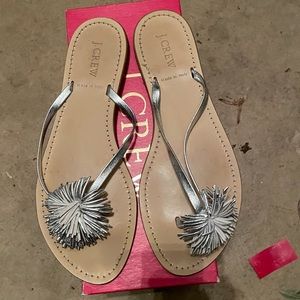 Jcrew Pom Pom sandals